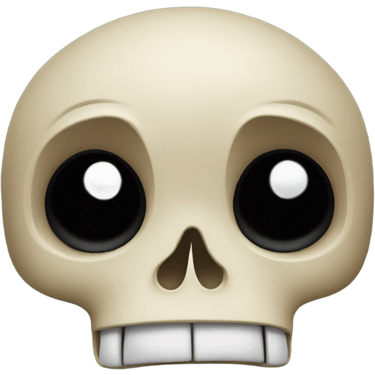 A shocked skull emoji