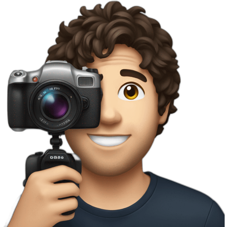 David Dobrik holding vlog camera emoji