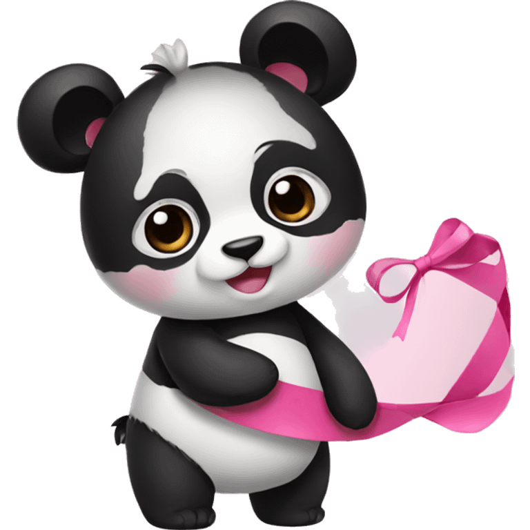 panda with a bow emoji