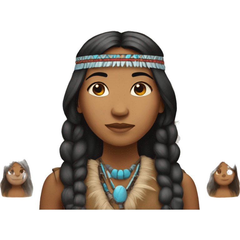 Native American girl  emoji