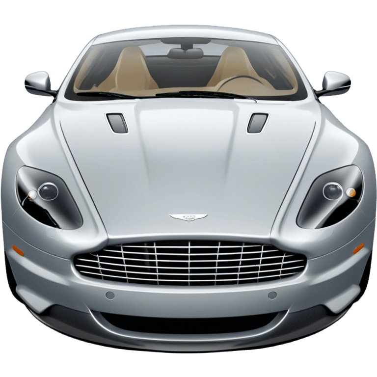 Aston Martin DB9 - Aston Martin (Model Year: 2016) (Iconic colour: Silver) emoji