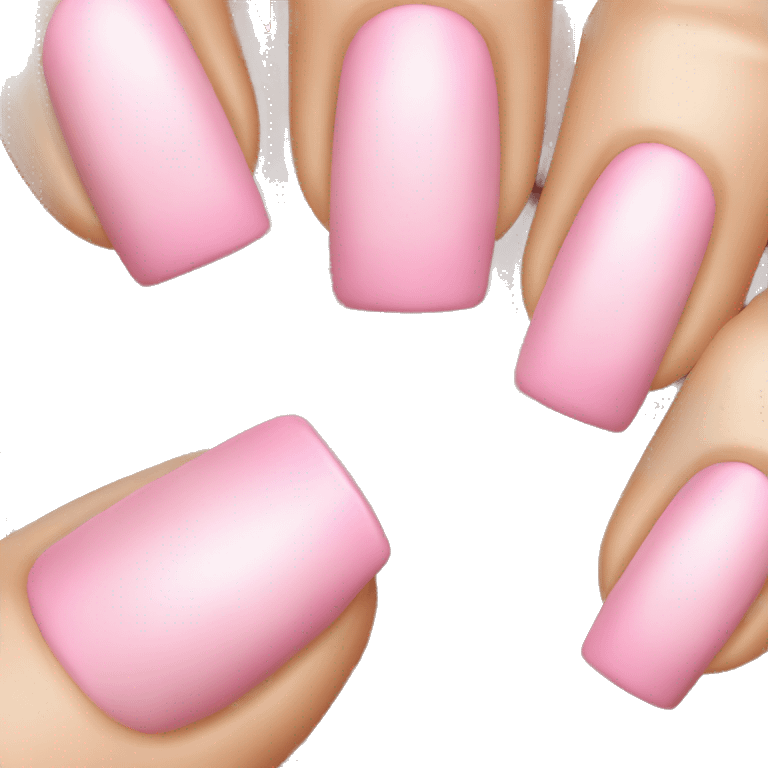 Pink french nails emoji