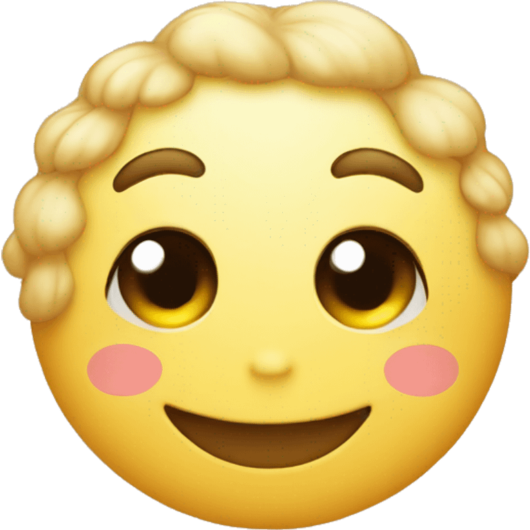 cute soft happy face emoji