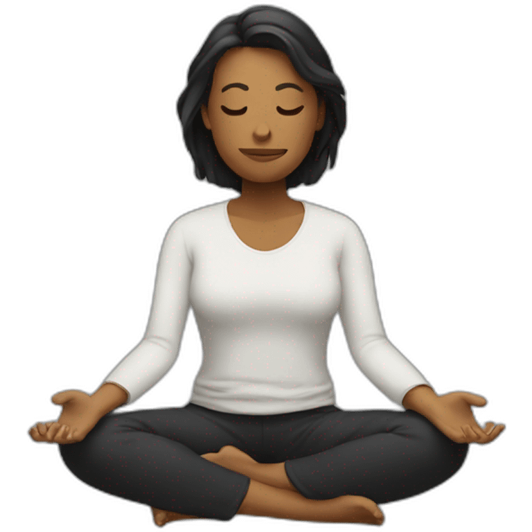 Persona meditando emoji