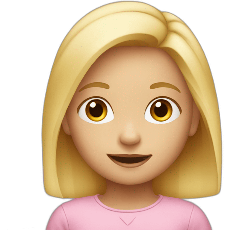 Blonde little girl emoji