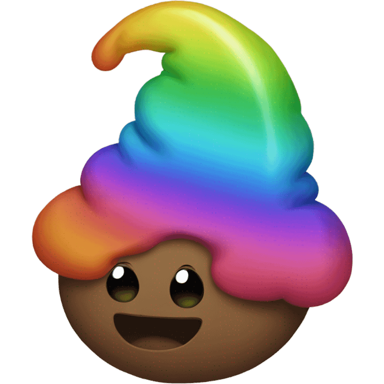 rainbow poop emoji