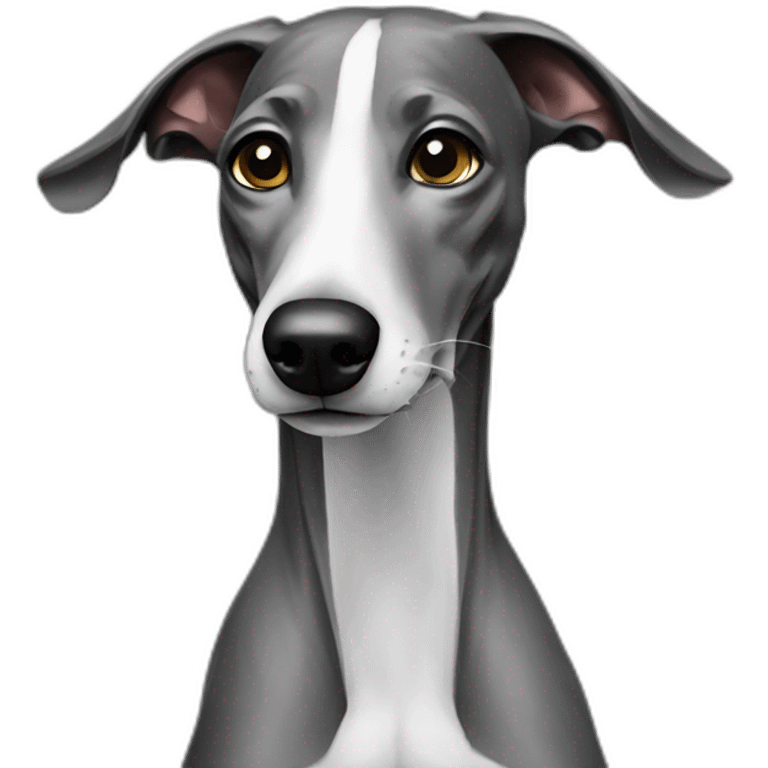 Galgo noir emoji