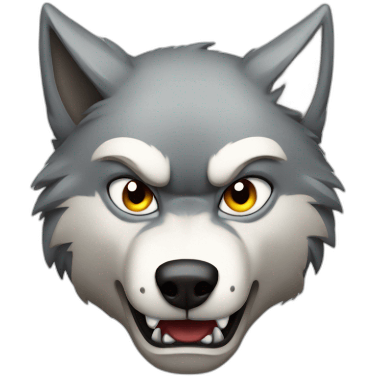 angry wolf emoji