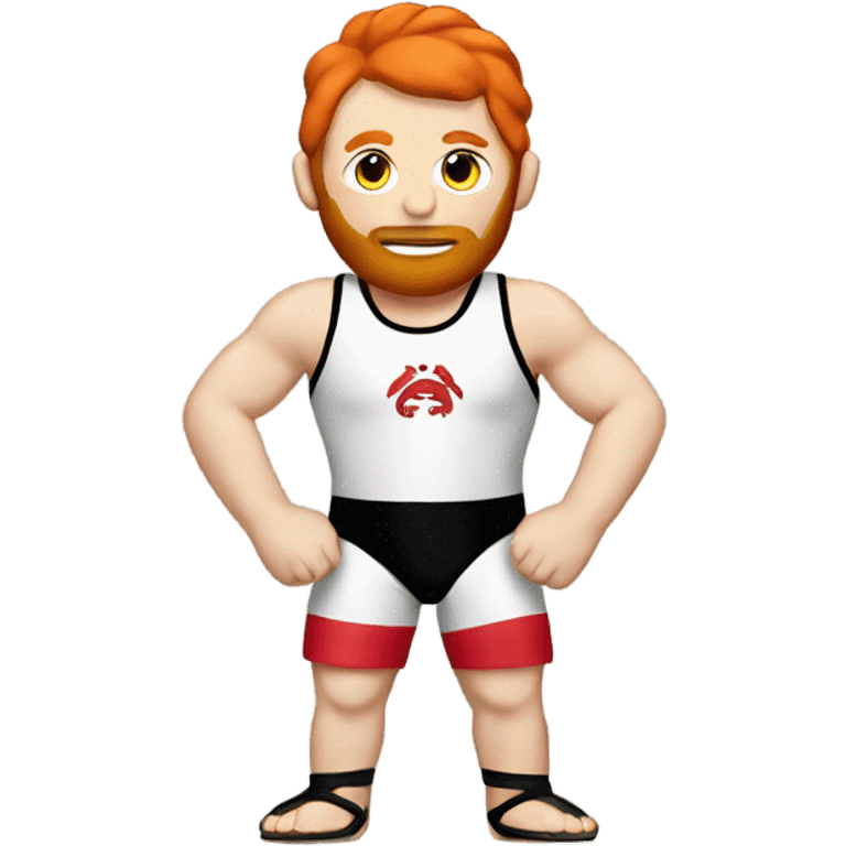 Red head wrestling singlet emoji