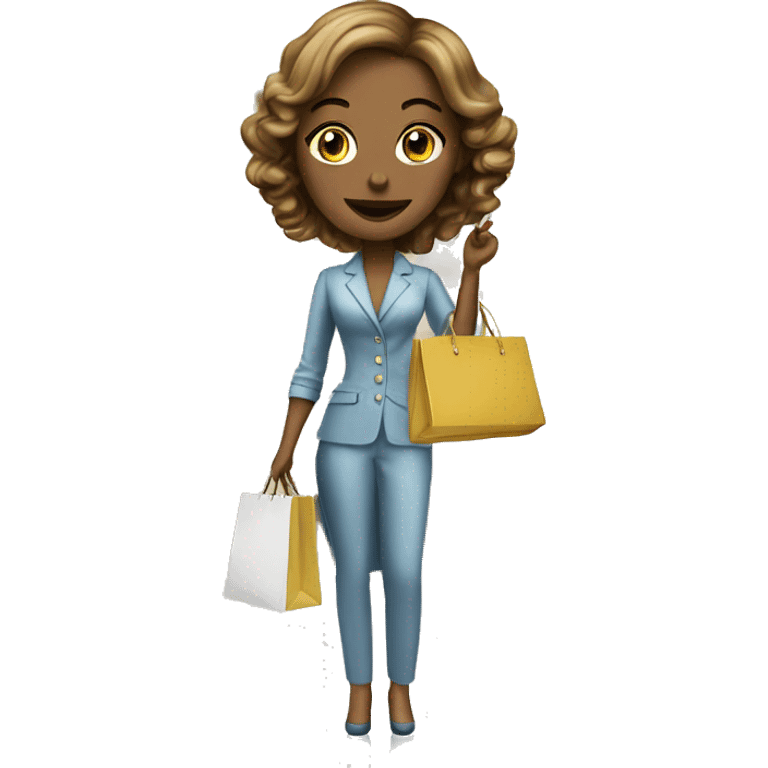 Female luxury retail with for sale sign  emoji