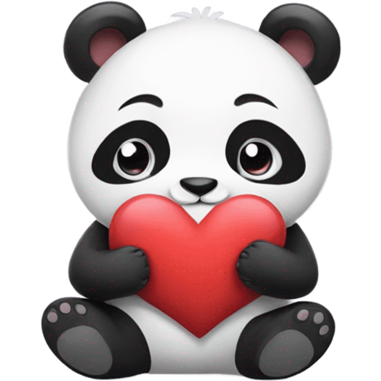 Panda with love  emoji