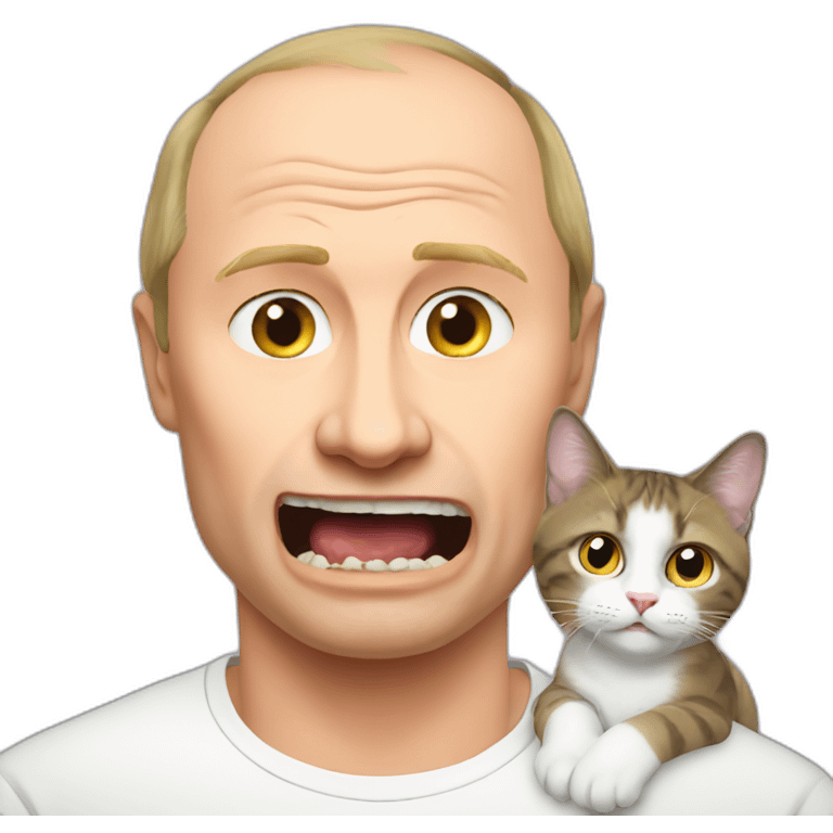 putin eat cat emoji