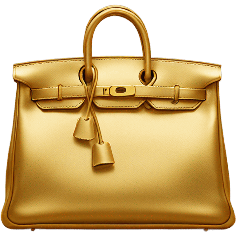 Gold Hermis bag  emoji