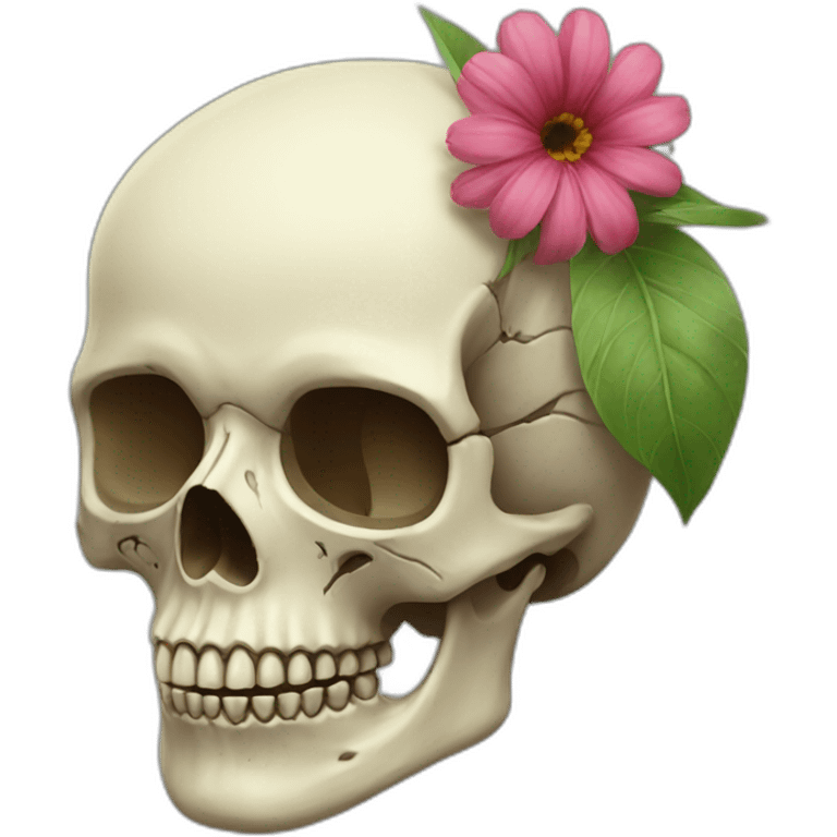 flower skull emoji