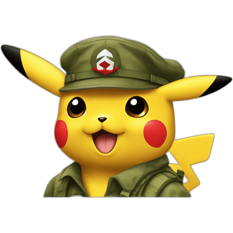 Pikachu militaire emoji