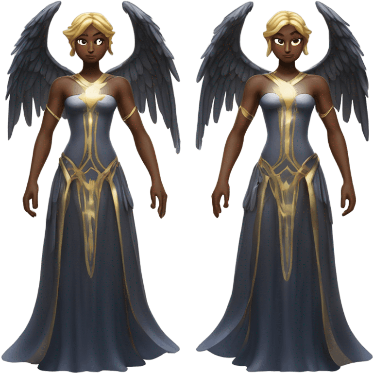 gemini angel vs demon epic battle emoji