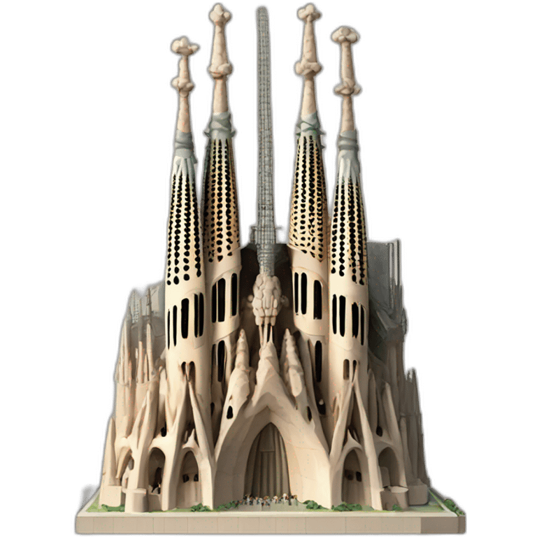 Finished sagrada familia emoji