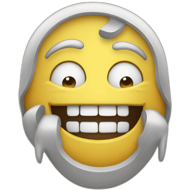 Fake smile emoji