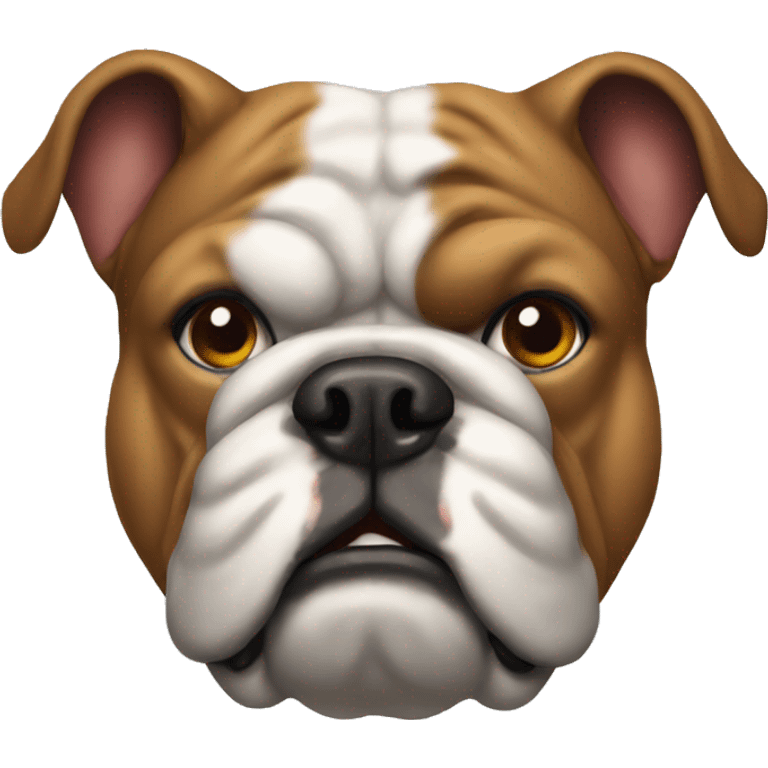 bulldog head emoji