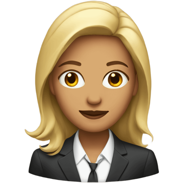 Woman in a suit  emoji