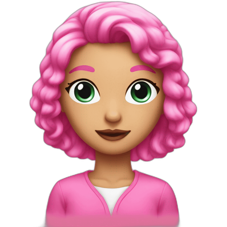 pink pantheress y2k style emoji