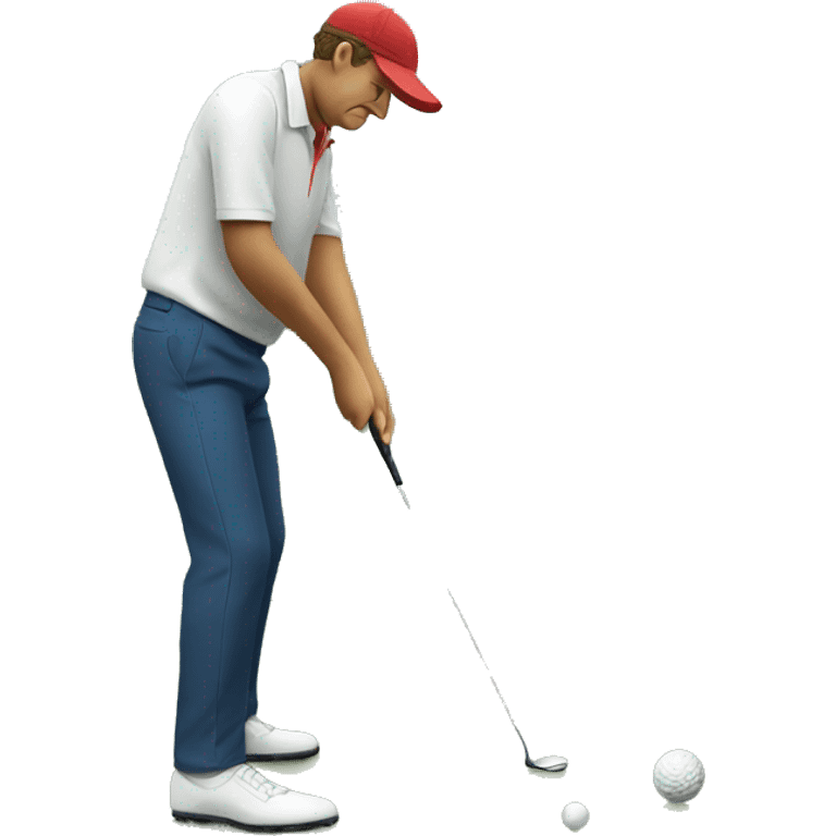 Golfer putting  emoji