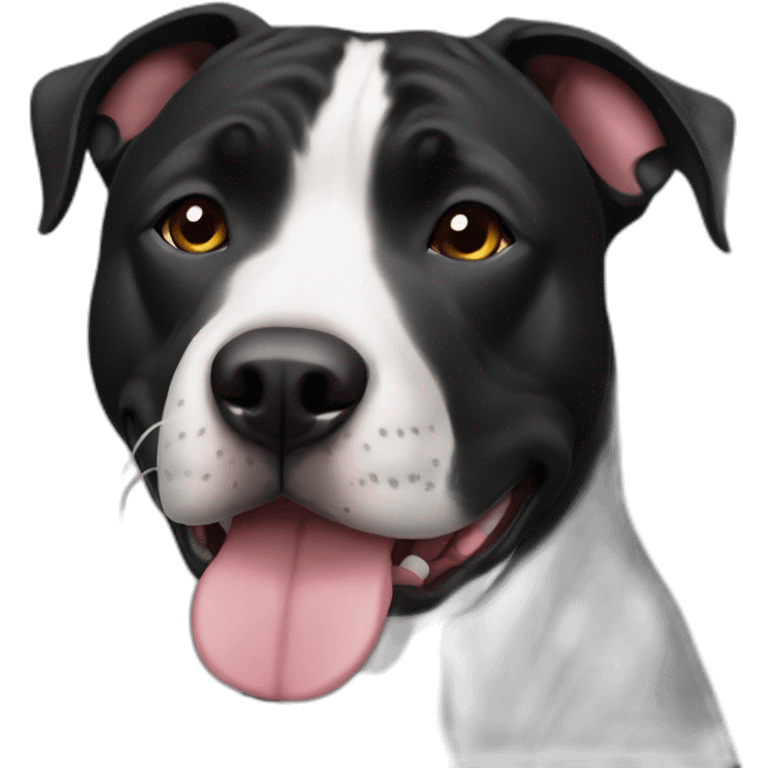 fully black amstaff emoji