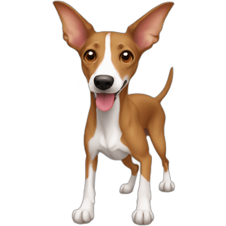 podenco andaluz marron cazando emoji