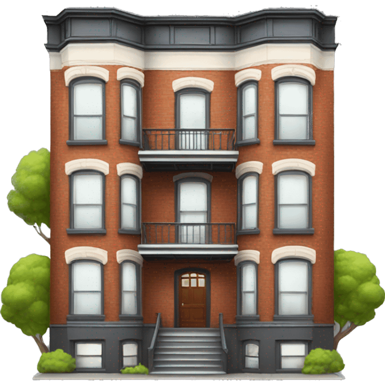 4 story Brooklyn house emoji