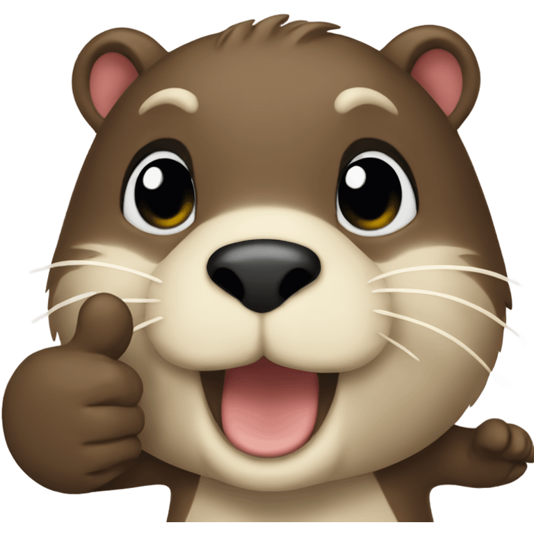 otter thumbs up furry emoji