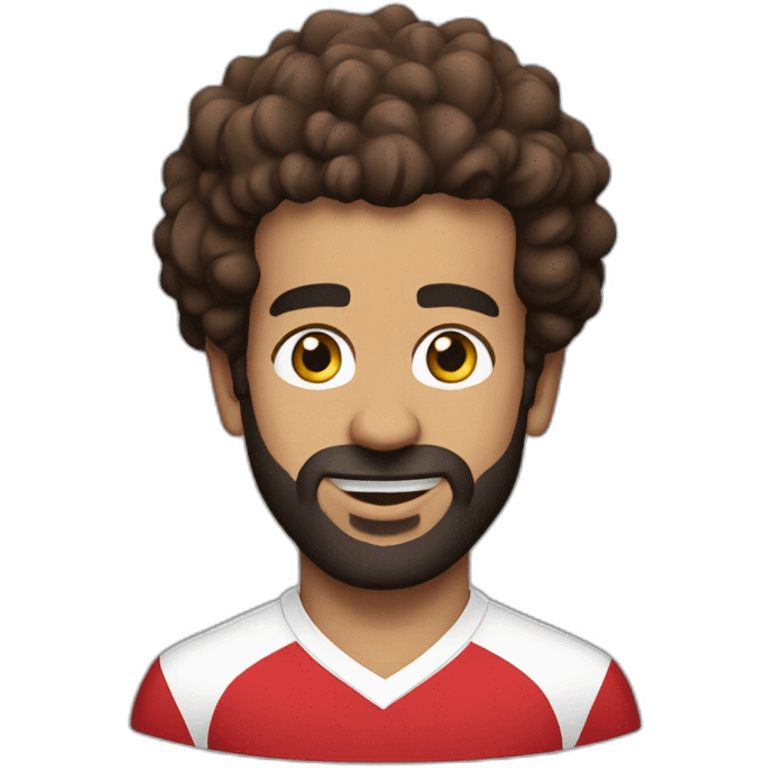 mo salah in an arsenal kit emoji