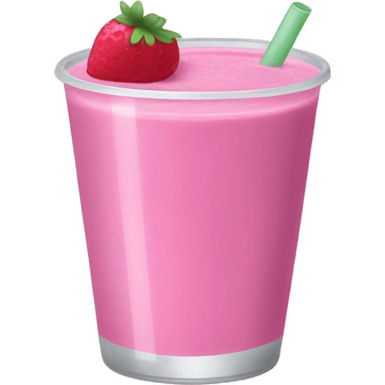 A pink smoothie emoji