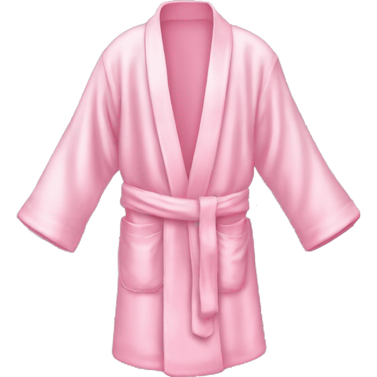 Light pink silk slippers and robe emoji