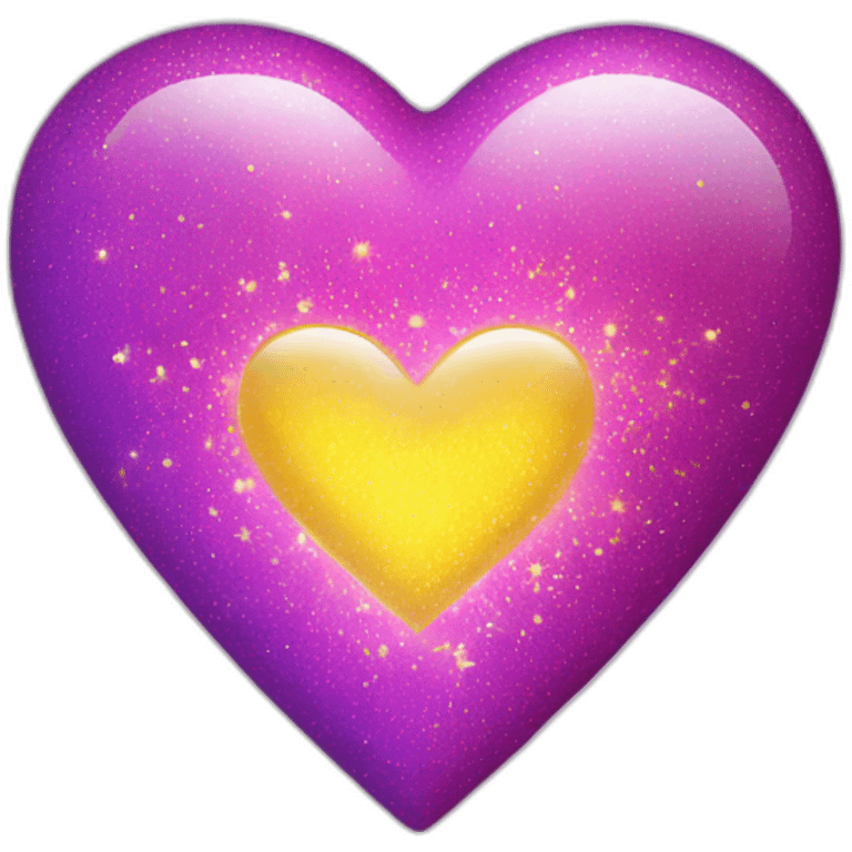 pink-and-purple-heart-with-yellow-sparkles emoji