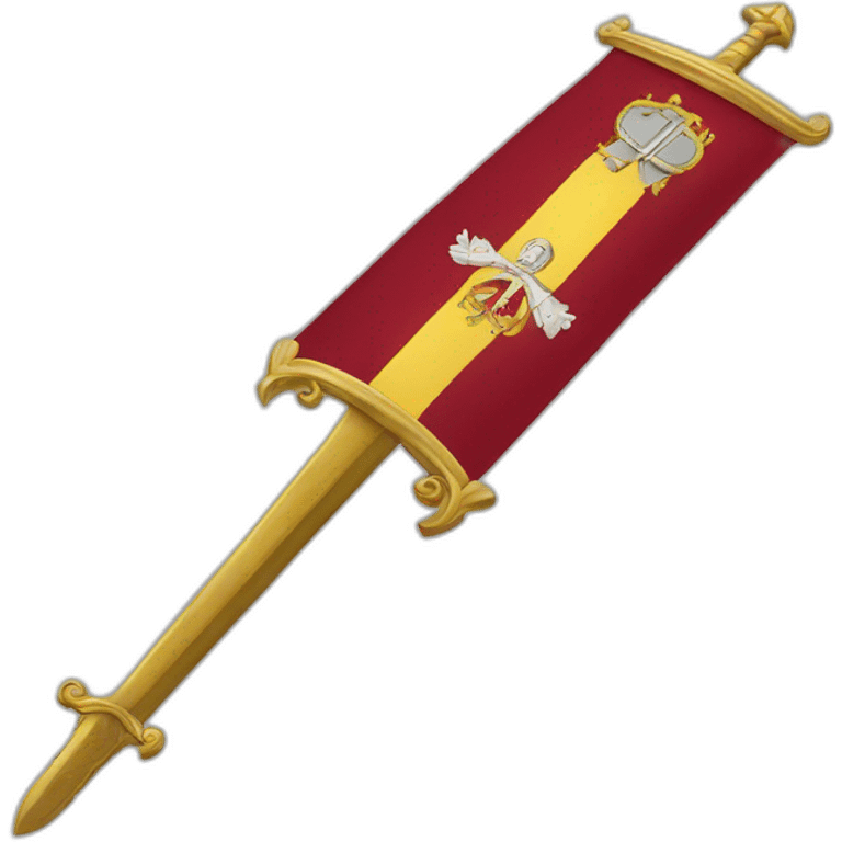 Vatican flag sword emoji