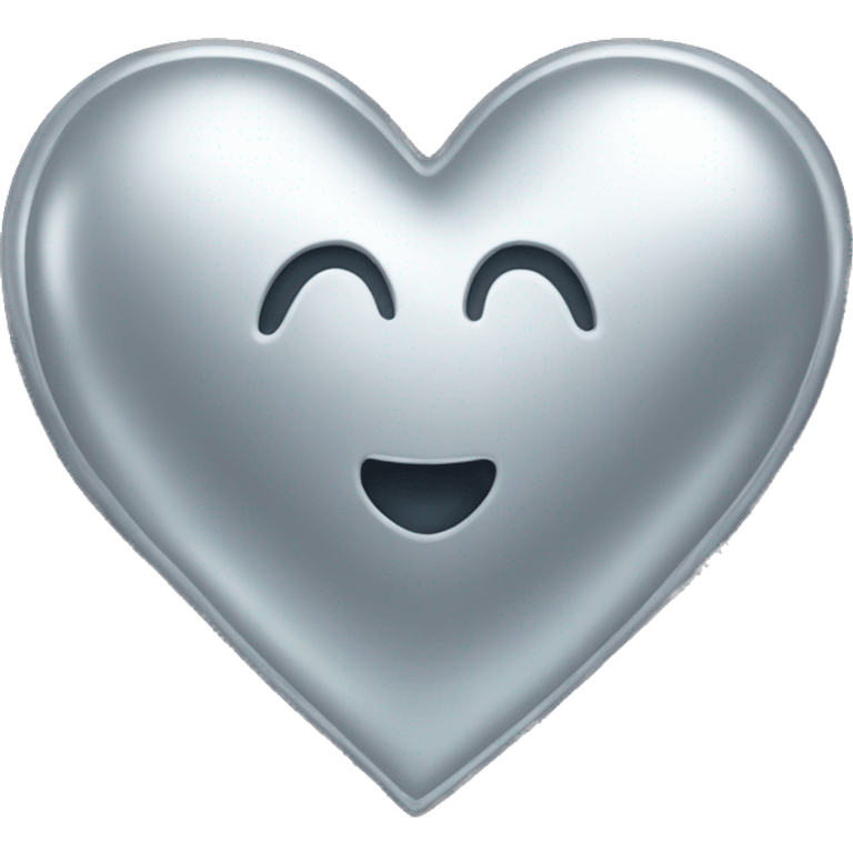 Silver heart emoji