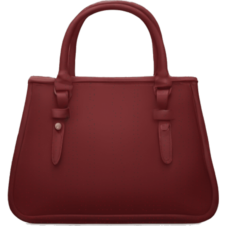 Bag dark red emoji