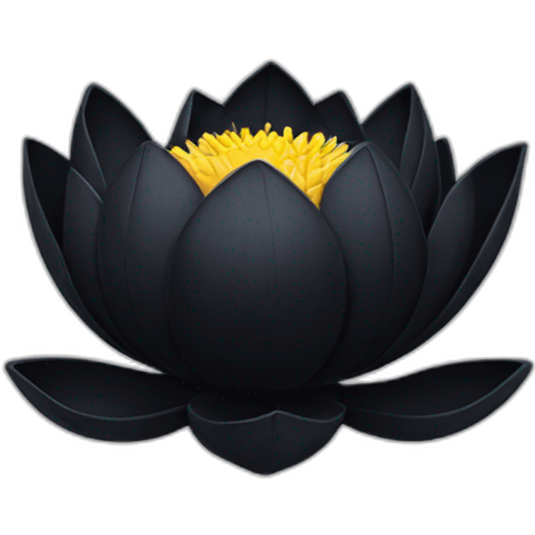 black lotus blossom emoji