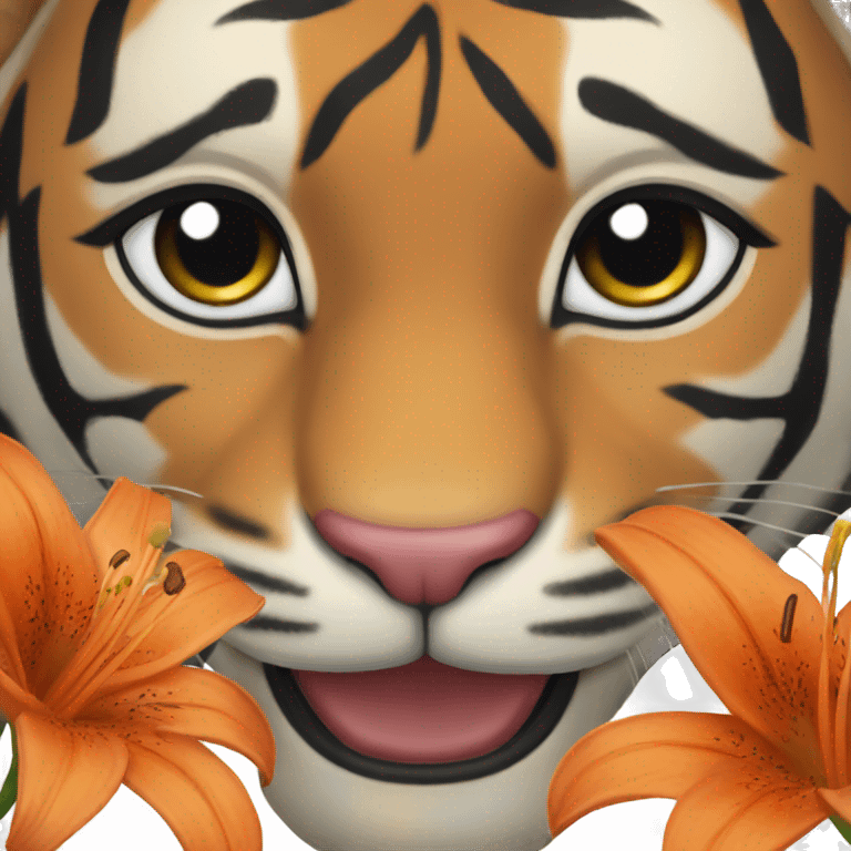 tiger lily  emoji