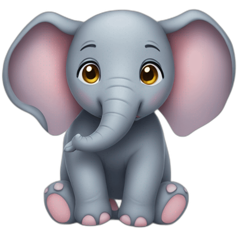 Cute elephant  emoji