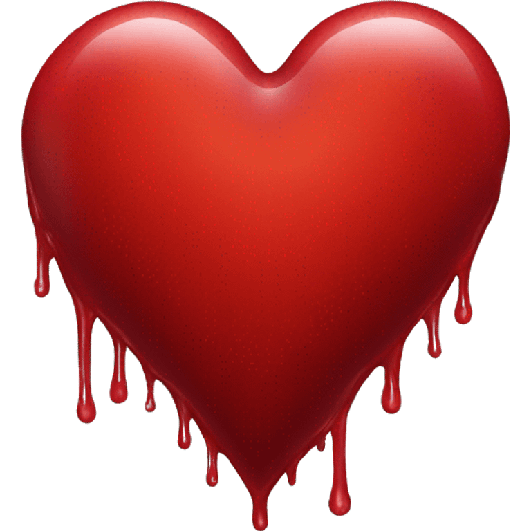 bleeding red heart emoji