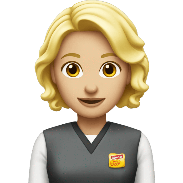 blonde mcdonald’s worker emoji