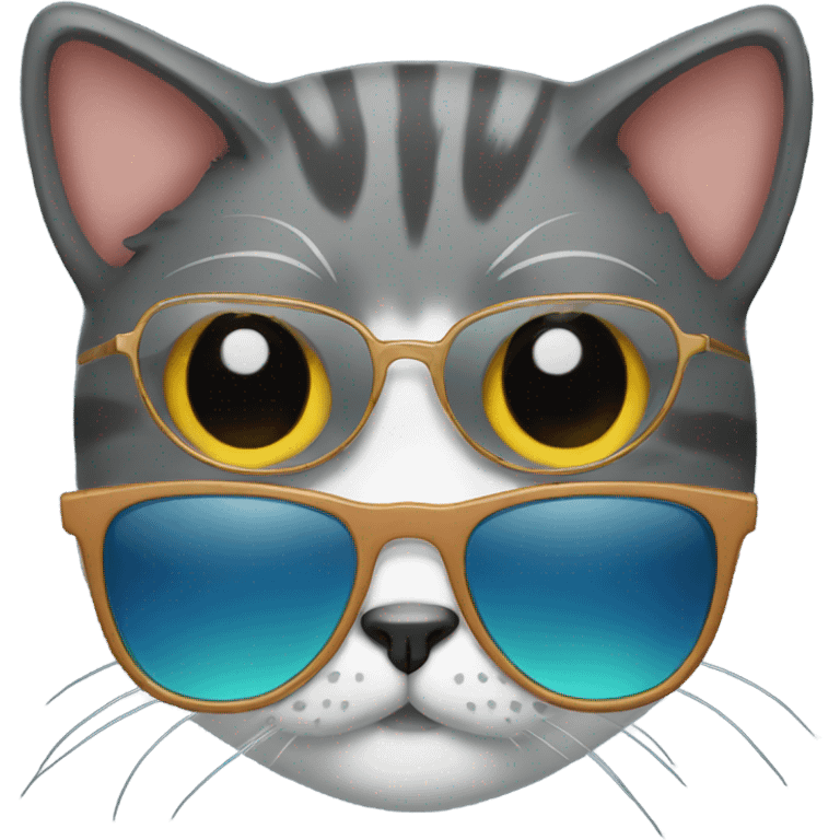 Cat with sunglasses emoji