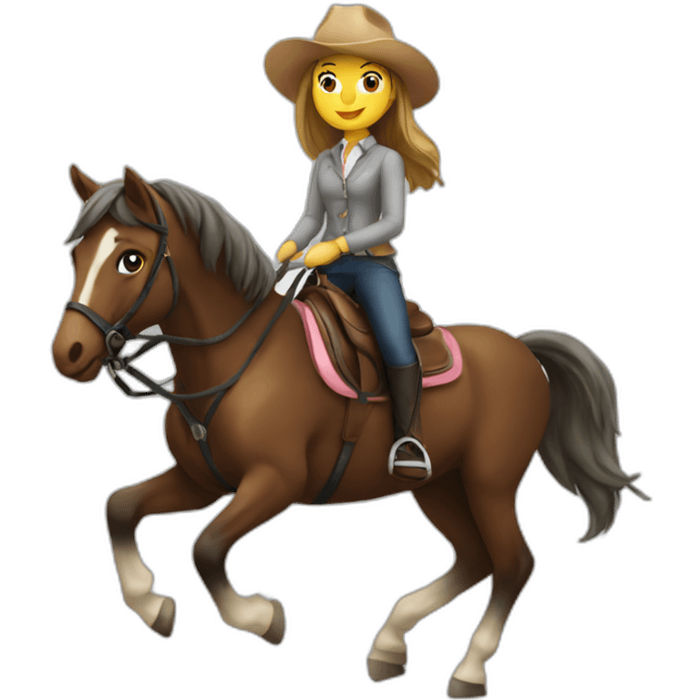 Horse riding girl emoji