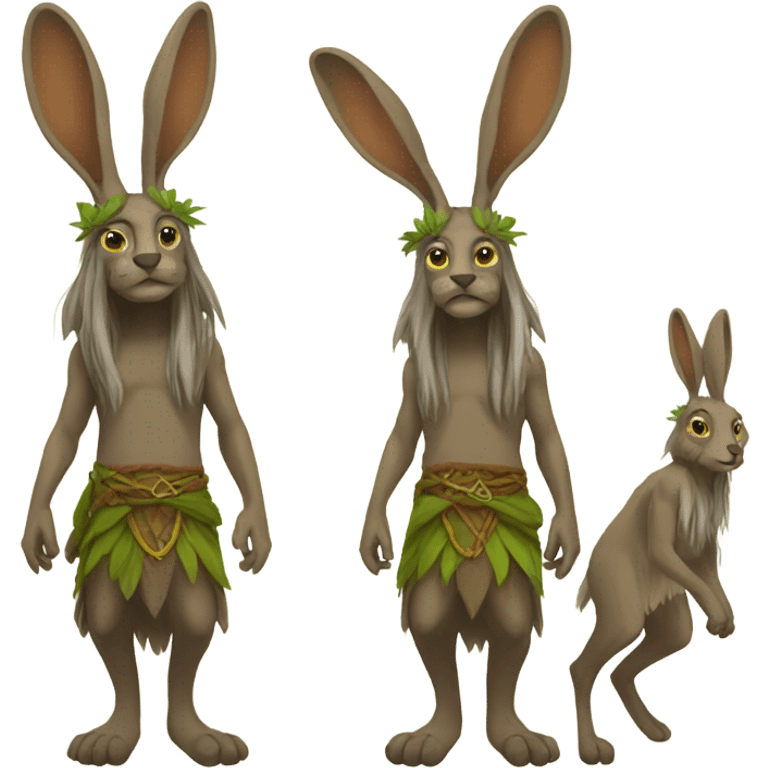 Druid that is a bipedal Hare emoji