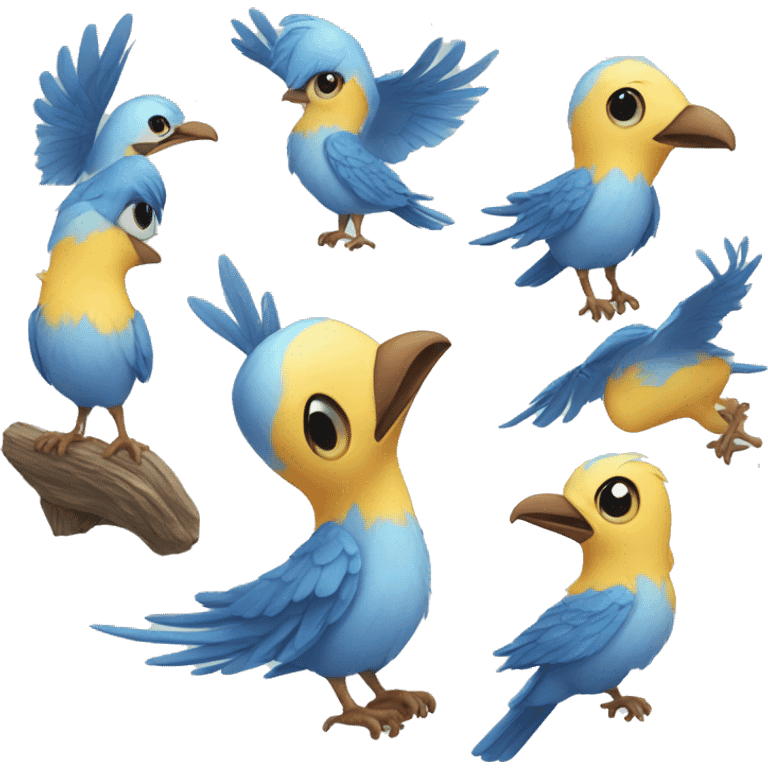 sky birds emoji