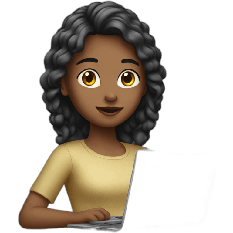 girl with laptop emoji