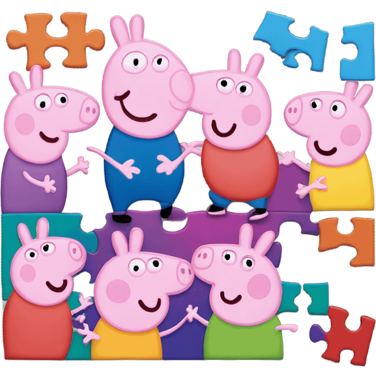 Peppa pig jigsaw puzzle  emoji