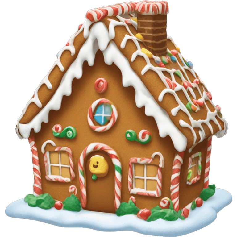 gingerbread house emoji