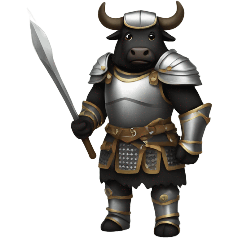 black ox in armor emoji